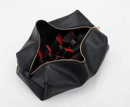 a leather storage bag for bdsm set