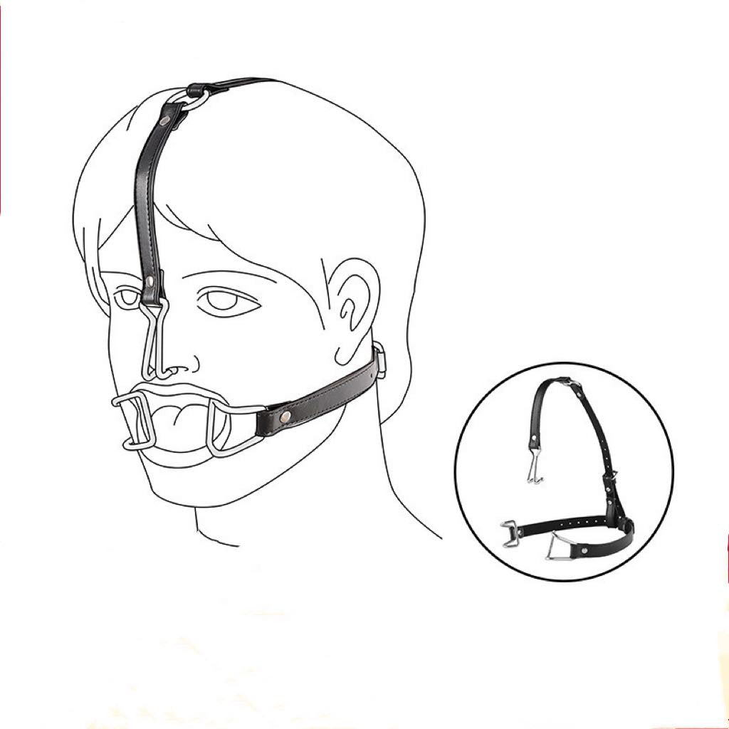 a open mouth gag with nose hook