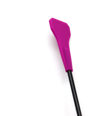 a pink Silicone tipped riding crop for BDSM